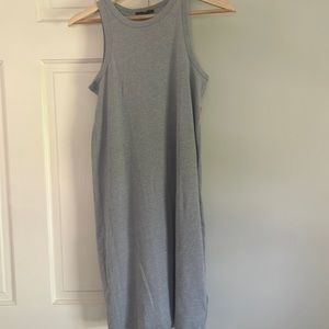 New J. Crew grey jersey sleeveless dress